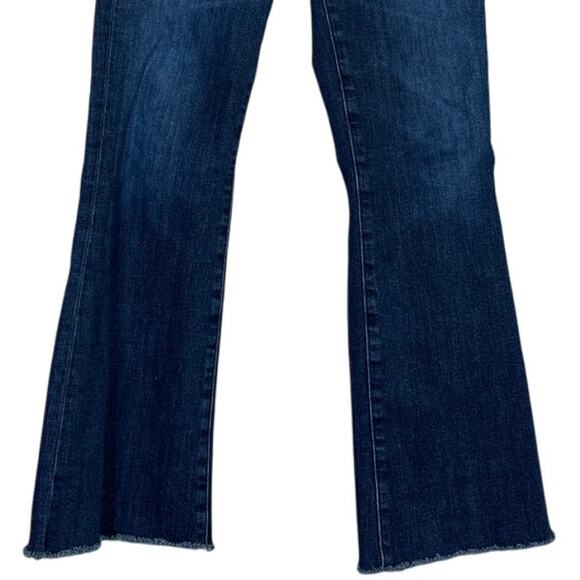 J Brand Lillie High Rise Crop Slim Raw Hem Flare Button Fly Jean 26 Blue #4067 - Picture 3 of 15